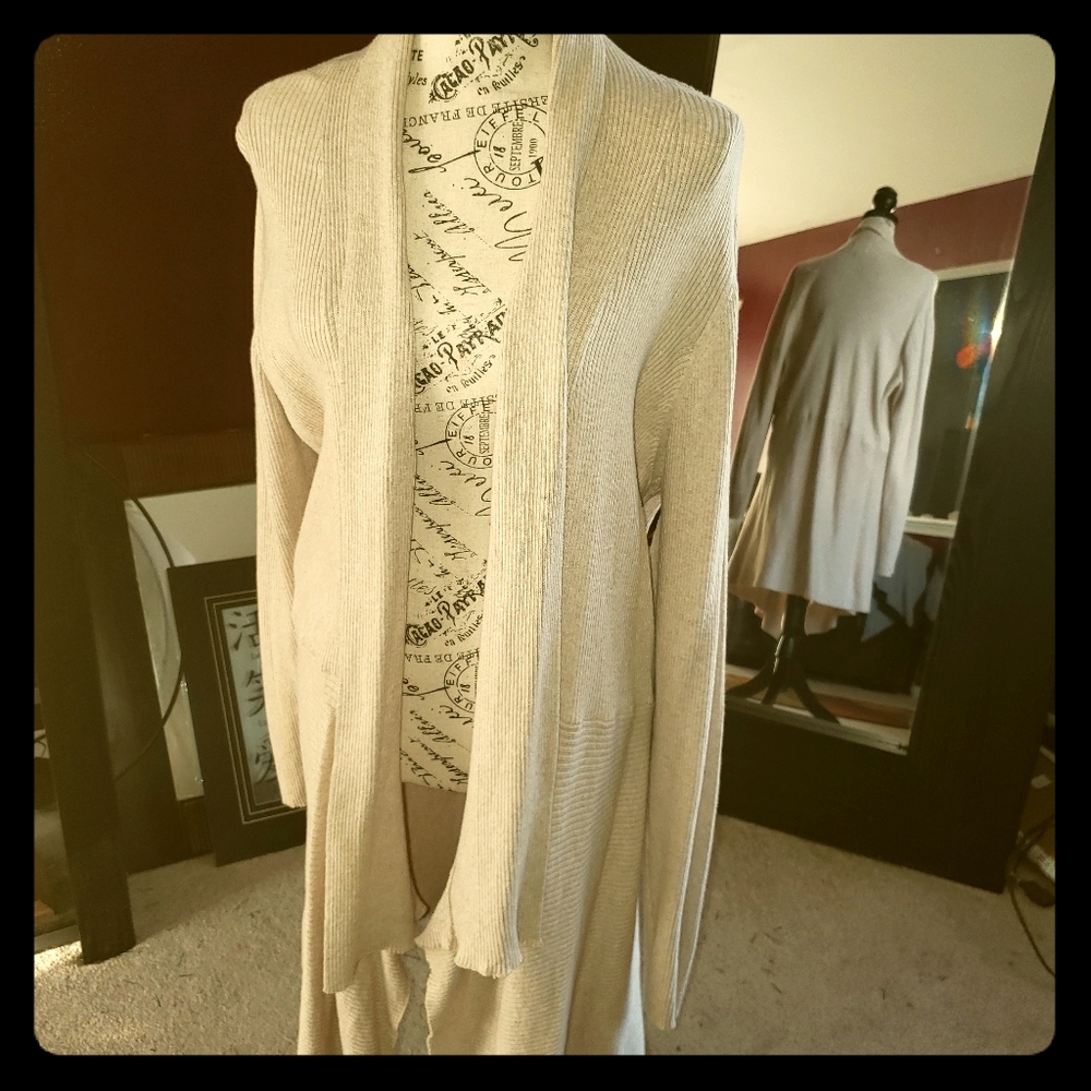 Cream Cardigan Sweater